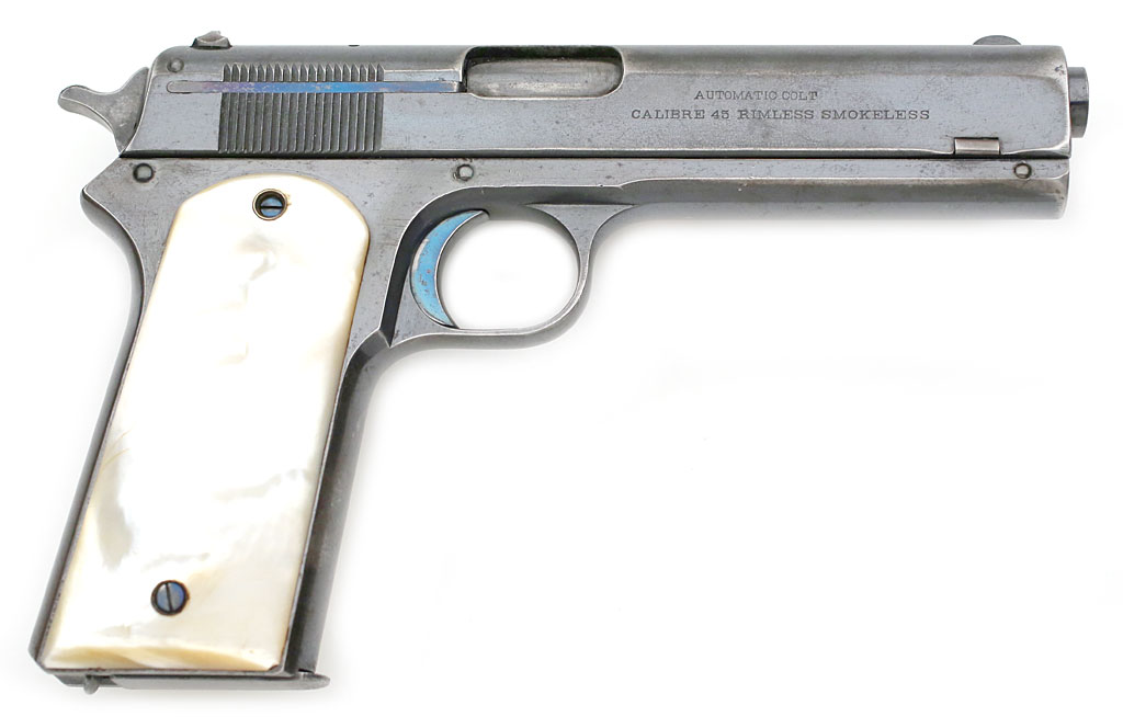 Colt 1905 Military 45 Acp Pistol Mother Of Pearl Stocks 3719